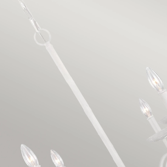 Żyrandol Annie – 4 źródła światła – Teksturowana biel FE-ANNIE4-PSW Elstead Lighting