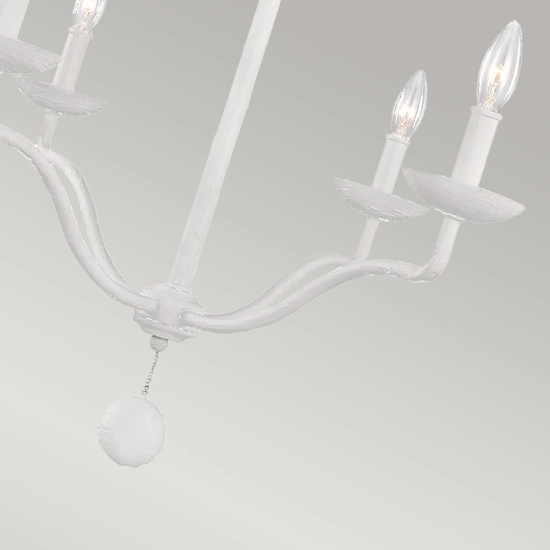 Żyrandol Annie – 4 źródła światła – Teksturowana biel FE-ANNIE4-PSW Elstead Lighting