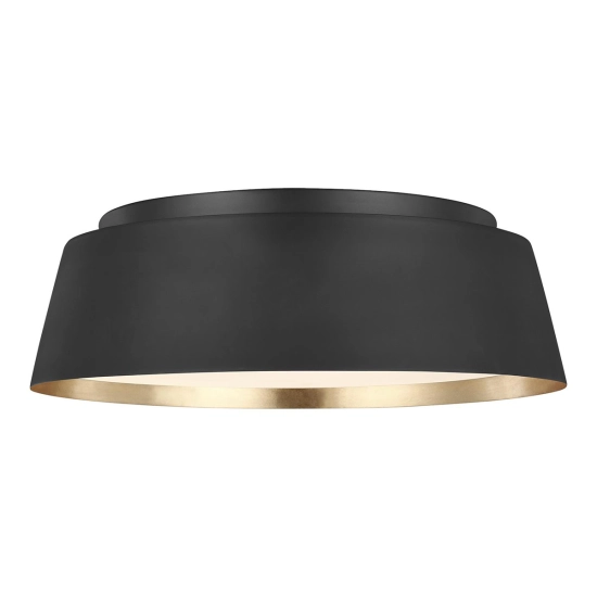 Plafon Asher – 3 źródła światła – Czarny / Złoty FE-ASHER-3F-MB Elstead Lighting