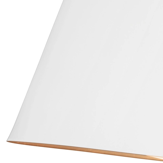 Lampa wisząca Asher – 5 źródeł światła – Matowa biel / Złoty FE-ASHER-5P-WHT Elstead Lighting