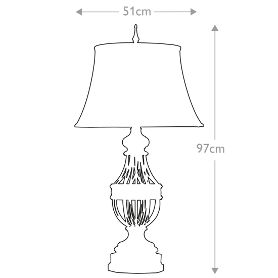 Lampa stołowa Augustine – 1 źródło światła FE-AUGUSTINE-TL Elstead Lighting