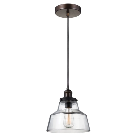 kinkiecik.pl Lampa wisząca Baskin – 1 źródło światła – Stary mosiądz/ Stary cynk FE-BASKIN-P-A-BR Elstead Lighting