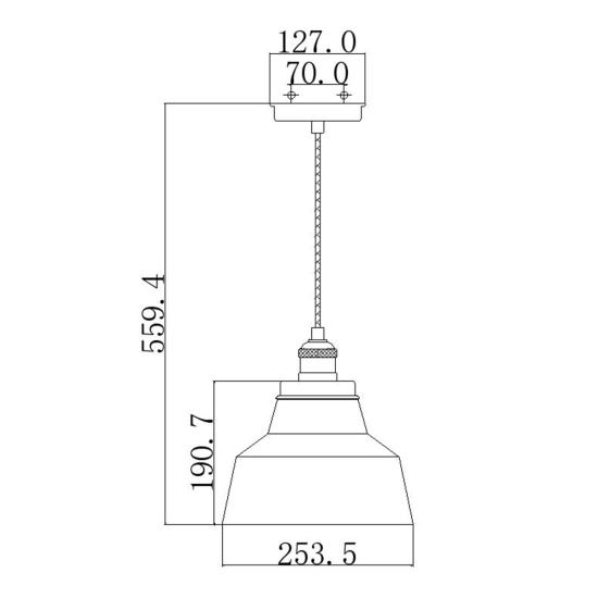 Lampa wisząca Baskin – 1 źródło światła – Polerowany nikiel FE-BASKIN-P-A-PN Elstead Lighting