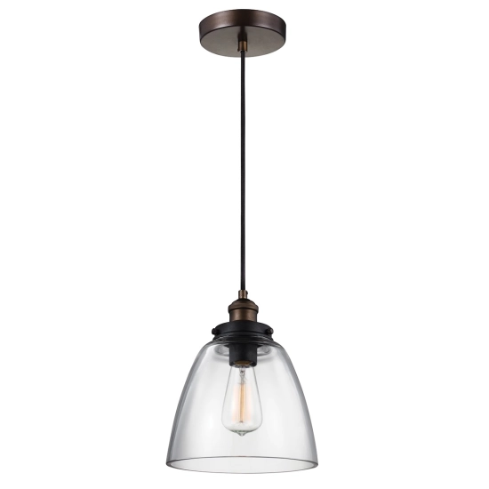kinkiecik.pl Lampa wisząca Baskin – 1 źródło światła – Stary mosiądz/ Stary cynk FE-BASKIN-P-B-BR Elstead Lighting