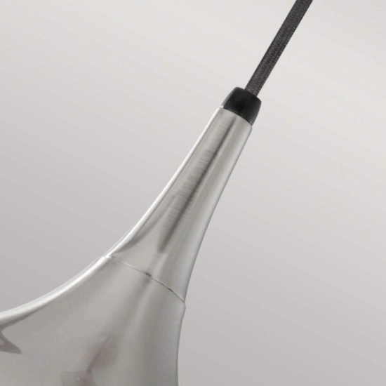 Lampa wisząca Beso – 1 źródło światła – Szczotkowana stal FE-BESO-P-M-BS Elstead Lighting