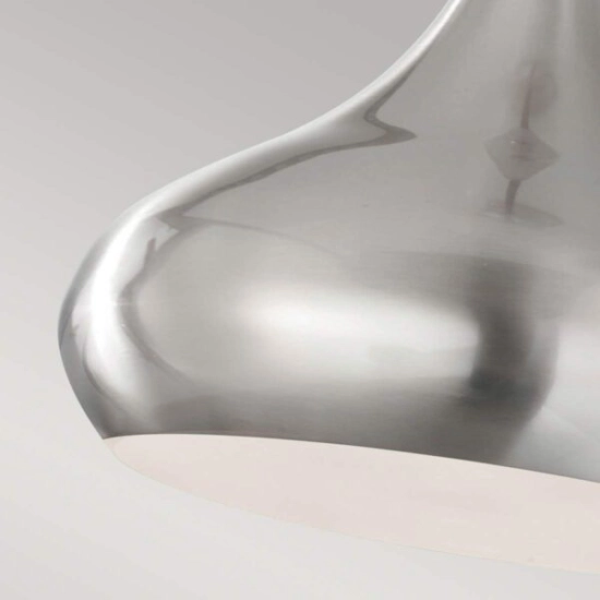 Lampa wisząca Beso – 1 źródło światła – Szczotkowana stal FE-BESO-P-M-BS Elstead Lighting