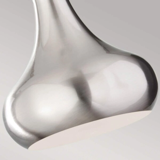 Mała lampa wisząca Beso – 1 źródło światła – Szczotkowana stal FE-BESO-P-S-BS Elstead Lighting