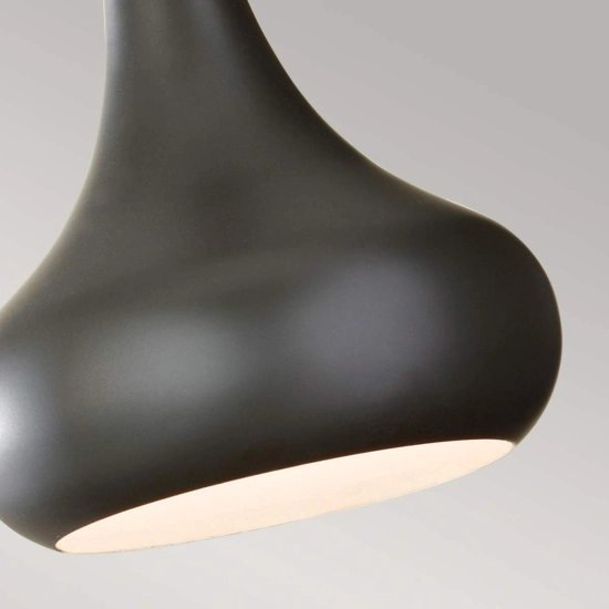 Mała lampa wisząca Beso – 1 źródło światła – Ciemny brąz FE-BESO-P-S-DBZ Elstead Lighting