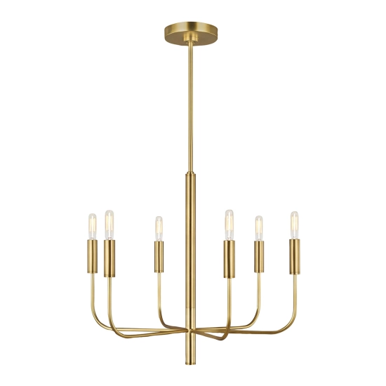 Żyrandol Brianna – 6 źródeł światła – Oksydowany mosiądz FE-BRIANNA6-BB Elstead Lighting