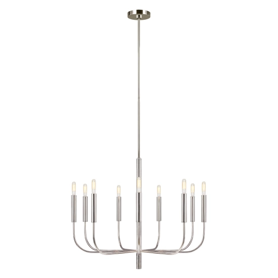 Lampa wisząca Brianna – 9 źródeł światła – Polerowany nikiel FE-BRIANNA9-PN Elstead Lighting