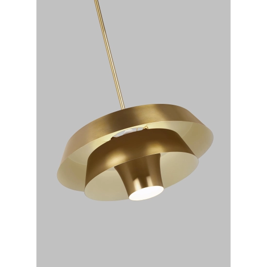 Lampa wisząca Brisbin – 1 źródło światła – Oksydowany mosiądz FE-BRISBIN-BB Elstead Lighting