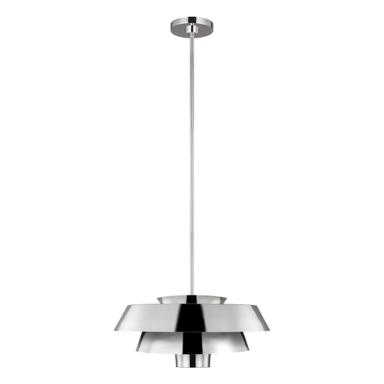 Lampa wisząca Brisbin – 1 źródło światła – Polerowany nikiel FE-BRISBIN-PN Elstead Lighting