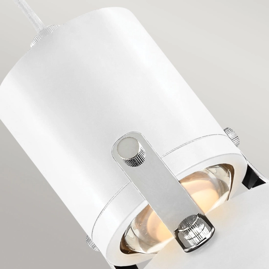 Lampa wisząca Brynne – Wbudowany moduł LED – Biała FE-BRYNNE-P-FWH Elstead Lighting
