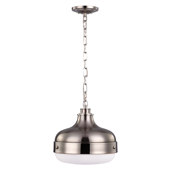 kinkiecik.pl Lampa wisząca Cadence – 2 źródła światła – Polerowany nikiel/ Szczotkowana stal FE-CADENCE-2P-BS Elstead Li