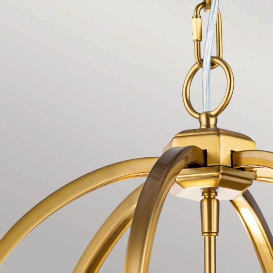 Średnia lampa wisząca Corinne – 3 źródła światła – Oksydowany mosiądz FE-CORINNE-3P-M-BB Elstead Lighting