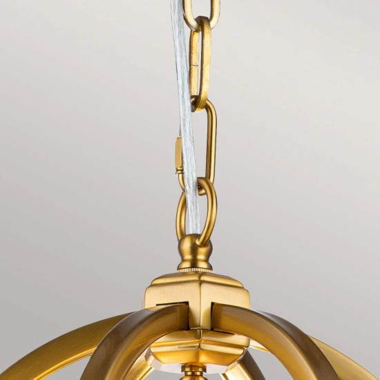 Mała lampa wisząca Corinne – 3 źródła światła – Oksydowany mosiądz FE-CORINNE-3P-S-BB Elstead Lighting