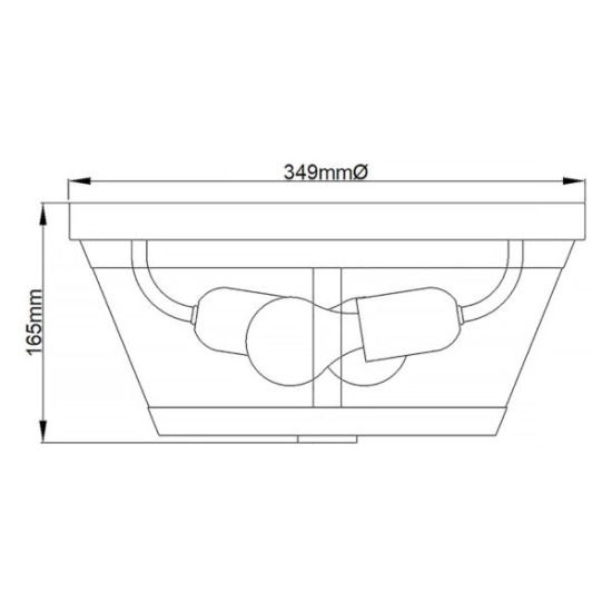 Plafon Harrow – 2 źródła światła FE-HARROW-F Elstead Lighting