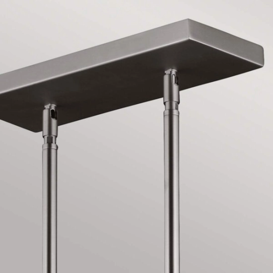 Podłużna lampa wisząca Hobson – 3 źródła światła – Satynowy nikiel FE-HOBSON-3P-SN Elstead Lighting