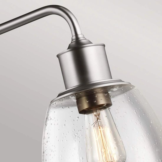 Podłużna lampa wisząca Hobson – 3 źródła światła – Satynowy nikiel FE-HOBSON-3P-SN Elstead Lighting