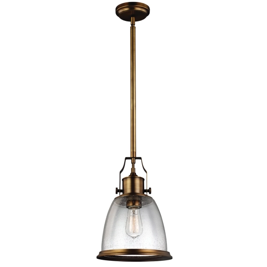 kinkiecik.pl Lampa wisząca Hobson – 1 źródło światła – Stary mosiądz FE-HOBSON-P-M-AB Elstead Lighting