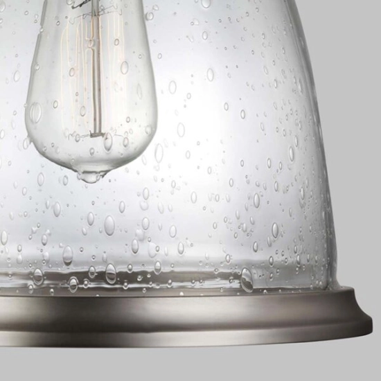 Lampa wisząca Hobson – 1 źródło światła – Satynowy nikiel FE-HOBSON-P-M-SN Elstead Lighting