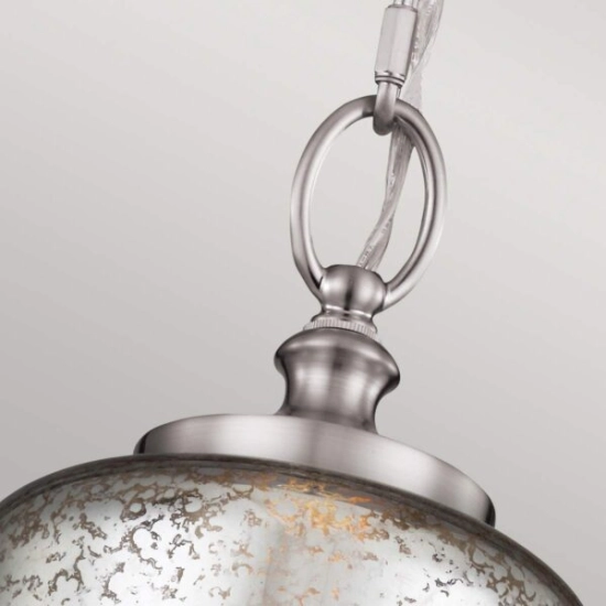 Mała lampa wisząca Hounslow – 1 źródło światła – Szczotkowana stal FE-HOUNSLOW-P-BS Elstead Lighting