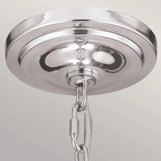 Mała lampa wisząca Hounslow – 1 źródło światła – Polerowany nikiel FE-HOUNSLOW-P-PN Elstead Lighting
