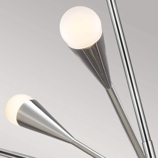 Żyrandol Jax – 10 źródeł światła – Polerowany nikiel FE-JAX10-PN Elstead Lighting