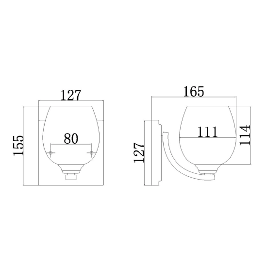 Kinkiet Kalli – 1 źródło światła FE-KALLI1-BATH Elstead Lighting