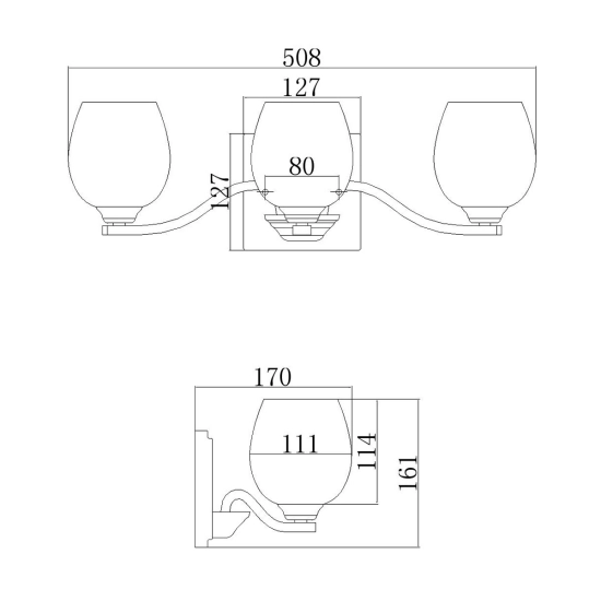Kinkiet Kalli – 3 źródła światła FE-KALLI3-BATH Elstead Lighting