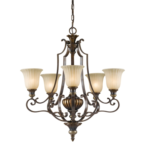 Żyrandol Kelham Hall – 5 źródeł światła FE-KELHAM-HALL5-UPLT Elstead Lighting