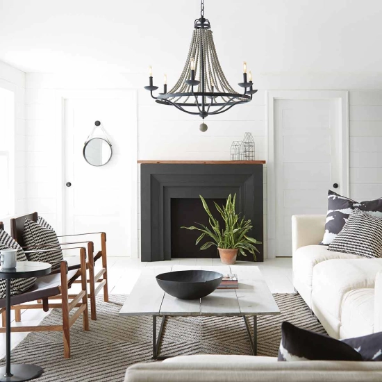 Żyrandol Nori – 6 źródeł światła FE-NORI6-DWZ Elstead Lighting