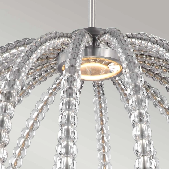 Duża lampa wisząca Oberlin – Wbudowany moduł LED FE-OBERLIN-P-L Elstead Lighting