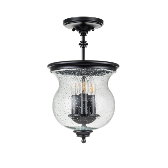Lampa wisząca Pickering Lane – 3 źródła światła – Czarny FE-PICKERING-LANE-SF-BLK Elstead Lighting