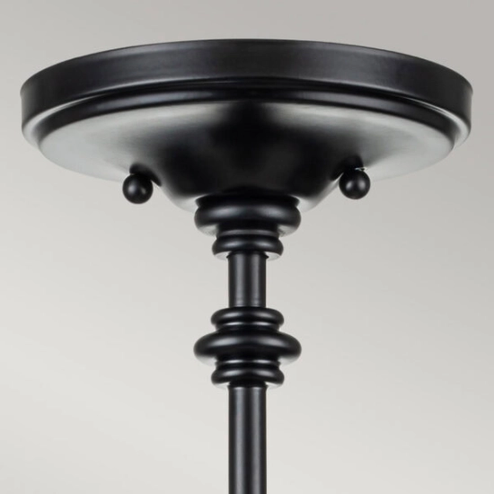 Lampa wisząca Pickering Lane – 3 źródła światła – Czarny FE-PICKERING-LANE-SF-BLK Elstead Lighting
