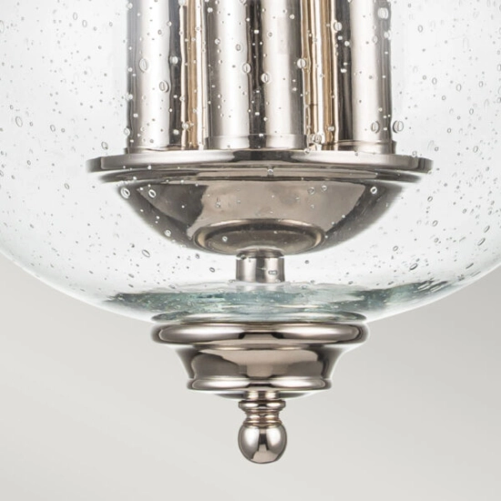 Lampa wisząca Pickering Lane – 3 źródła światła – Polerowany nikiel FE-PICKERING-LANE-SF-PN Elstead Lighting