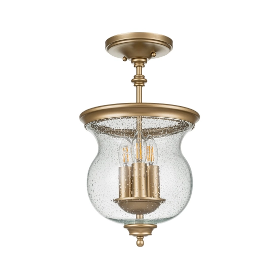 Półplafon Pickering Lane – 3 źródła światła – Naturalny mosiądz FE-PICKERING-LANE-SF-PNBR Elstead Lighting