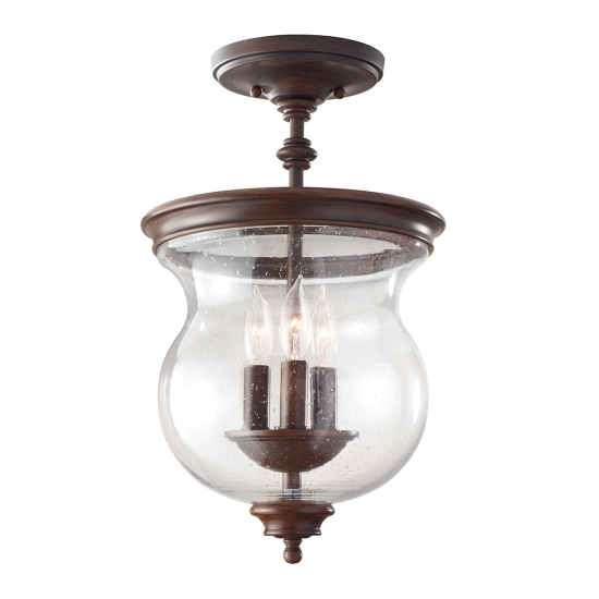 Lampa wisząca Pickering Lane – 3 źródła światła – Stary brąz FE-PICKERING-LANE-SF Elstead Lighting