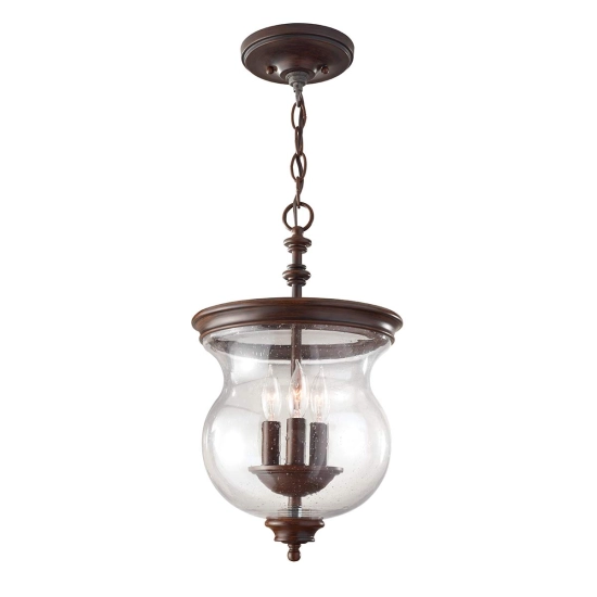 Lampa wisząca Pickering Lane – 3 źródła światła – Stary brąz FE-PICKERING-LANE-SF Elstead Lighting