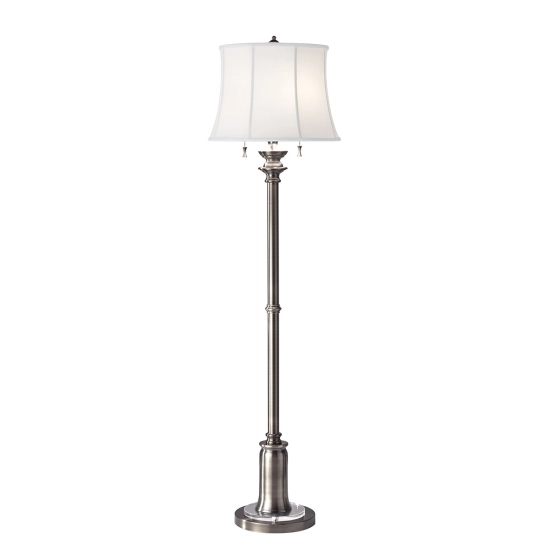 kinkiecik.pl Lampa podłogowa Stateroom – 2 źródła światła – Antyczny nikiel FE-STATEROOM-FL-AN Elstead Lighting