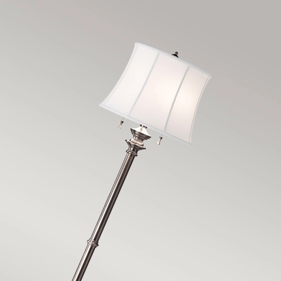Lampa podłogowa Stateroom – 2 źródła światła – Antyczny nikiel FE-STATEROOM-FL-AN Elstead Lighting