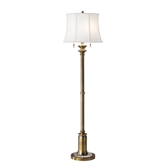 kinkiecik.pl Lampa podłogowa Stateroom – 2 źródła światła – Ciepły mosiądz FE-STATEROOM-FL-BB Elstead Lighting