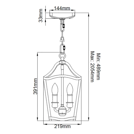 Lampa wisząca Yarmouth – 3 źródła światła FE-YARMOUTH-3P Elstead Lighting