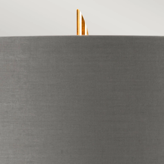 Lampa stołowa Ferrara – Ciemnoszara/ Polerowane złoto FERRARA-TL-GPG Elstead Lighting