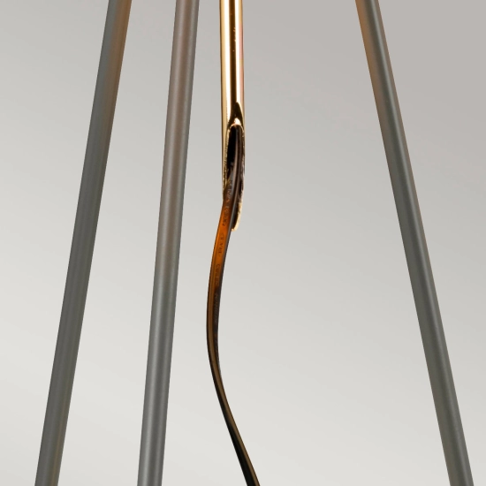 Lampa stołowa Ferrara – Ciemnoszara/ Polerowane złoto FERRARA-TL-GPG Elstead Lighting