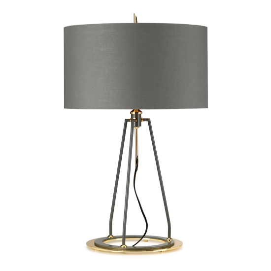Lampa stołowa Ferrara – Ciemnoszara/ Polerowane złoto FERRARA-TL-GPG Elstead Lighting