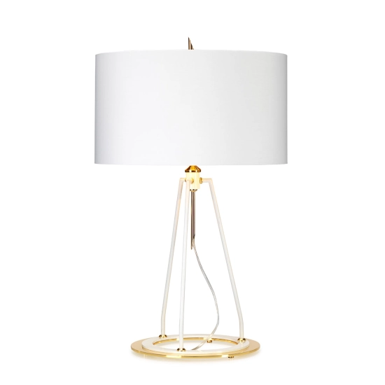 kinkiecik.pl Lampa stołowa Ferrara – Biała/ Polerowane złoto FERRARA-TL-WPG Elstead Lighting
