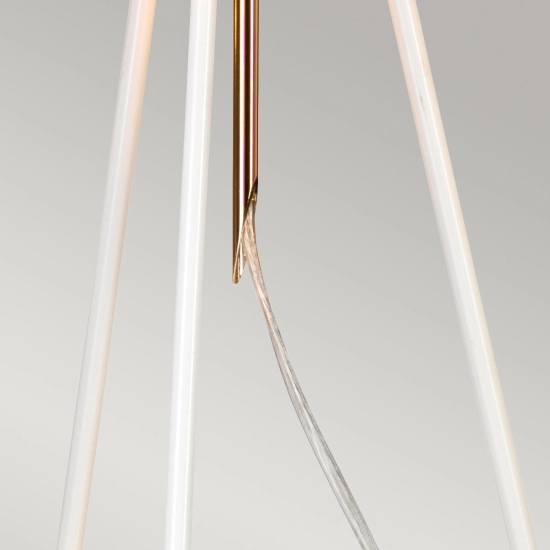 Lampa stołowa Ferrara – Biała/ Polerowane złoto FERRARA-TL-WPG Elstead Lighting