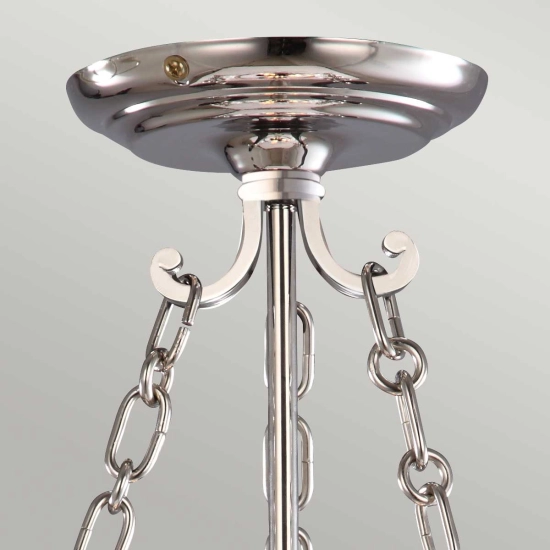 Mała lampa wisząca Finsbury Park – 3 źródła światła – Polerowany nikiel FP-P-S-POL-NCKL Elstead Lighting