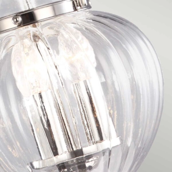 Mała lampa wisząca Finsbury Park – 3 źródła światła – Polerowany nikiel FP-P-S-POL-NCKL Elstead Lighting